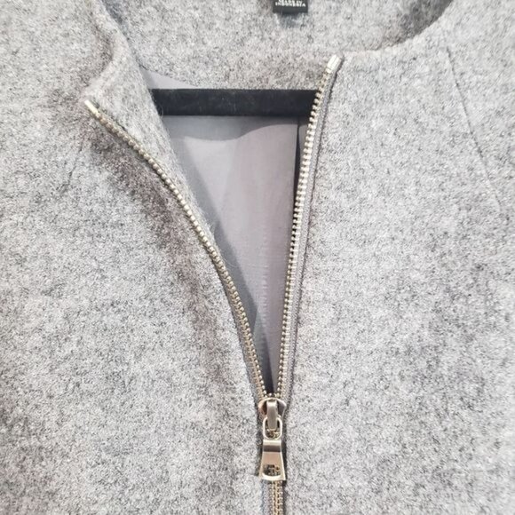 Ann Taylor Wool Blend Zip up Gray Jacket Size Extra Small - Picture 6 of 13